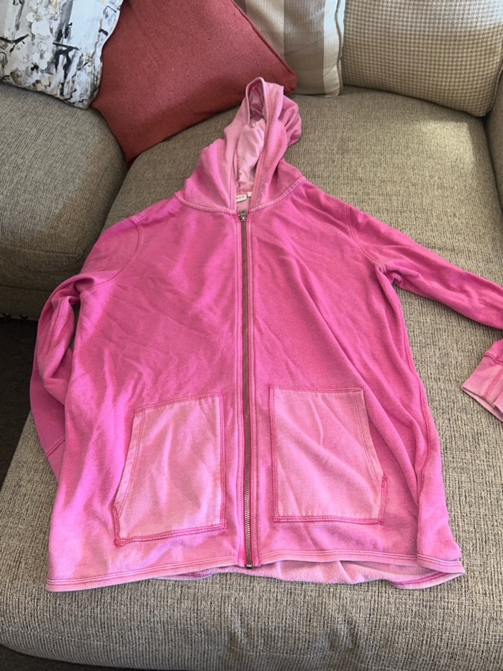 Lot of 3 zipup sweatshirts for women- sizes vary - Picture 6 of 9